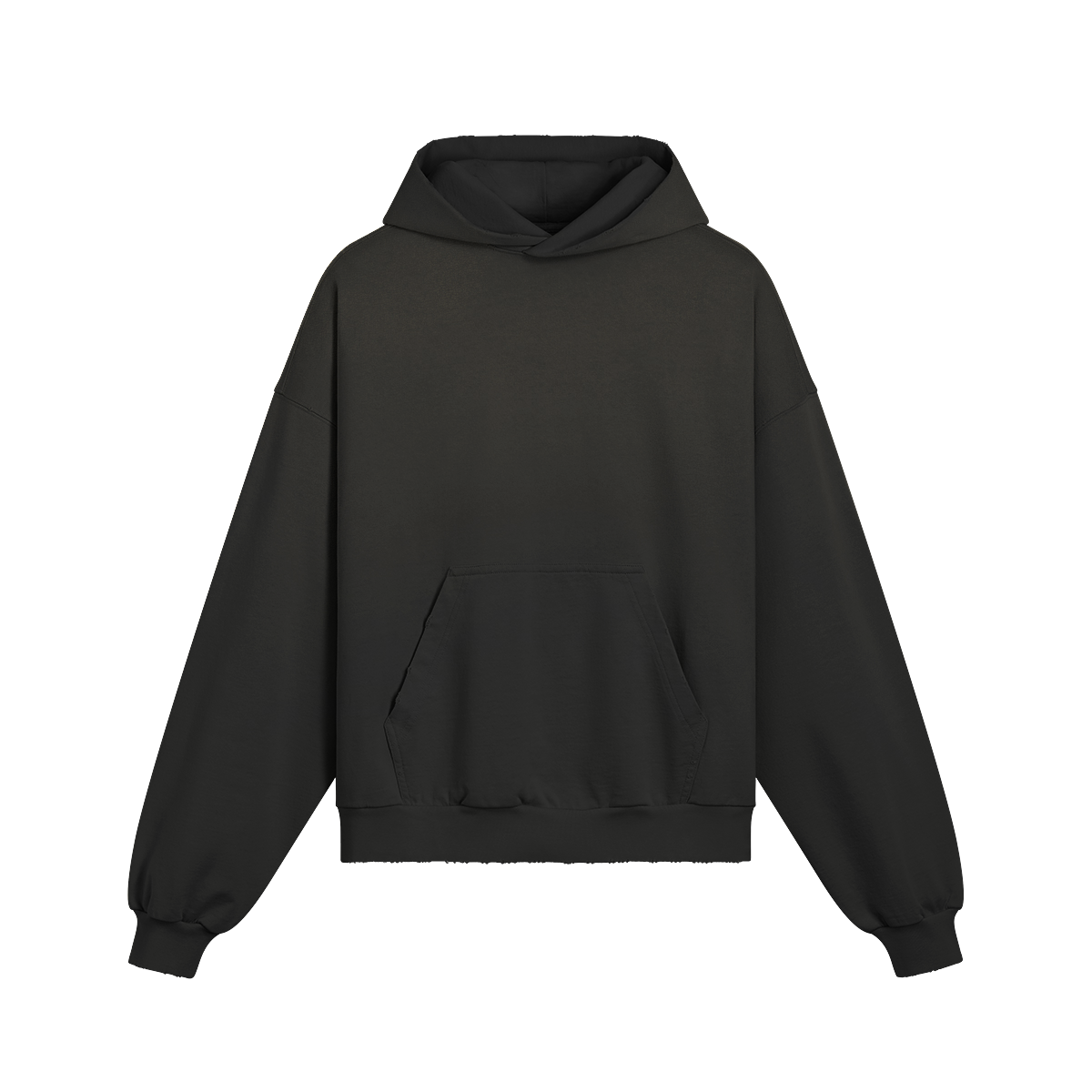 Distressed Black Hoodie