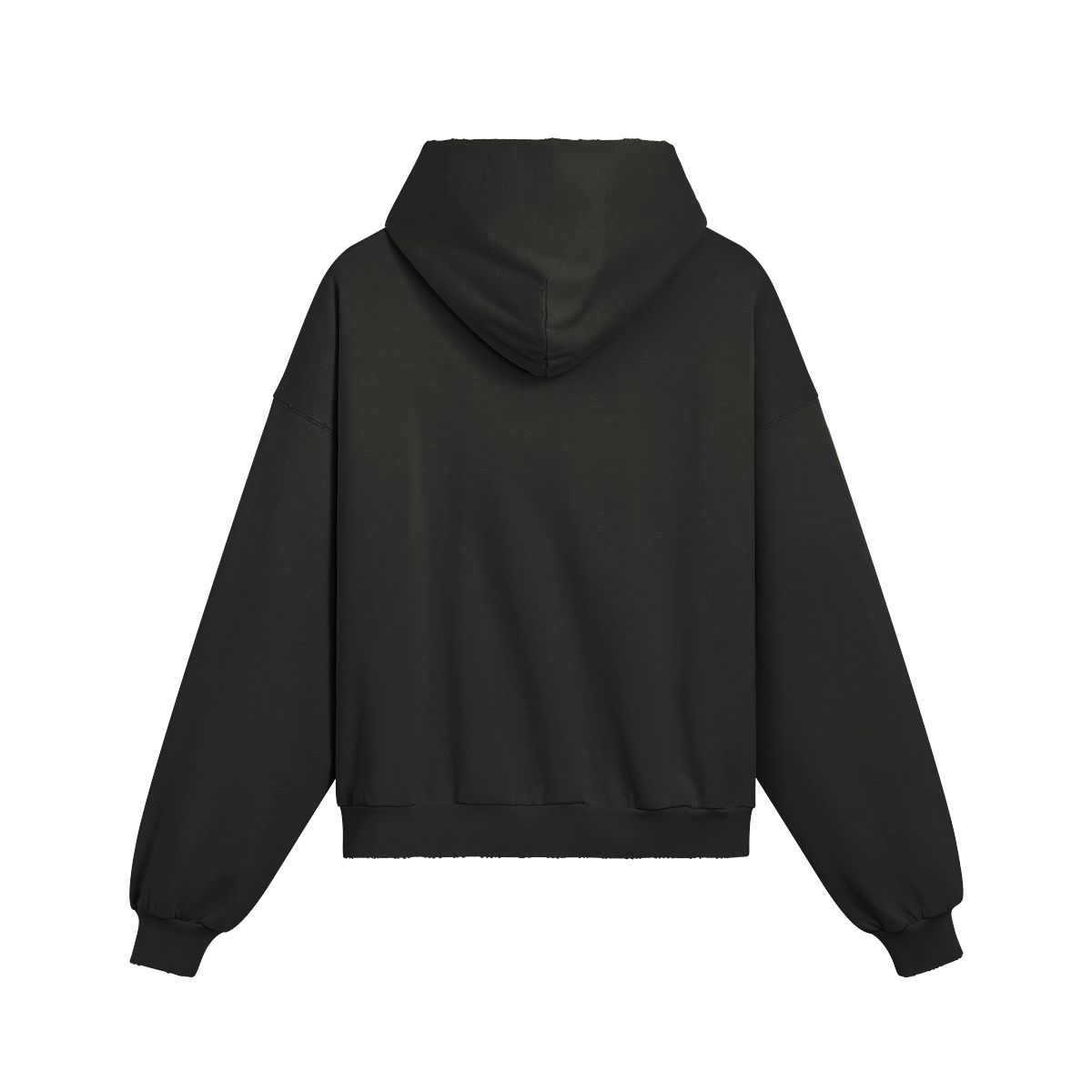 Distressed Black Hoodie